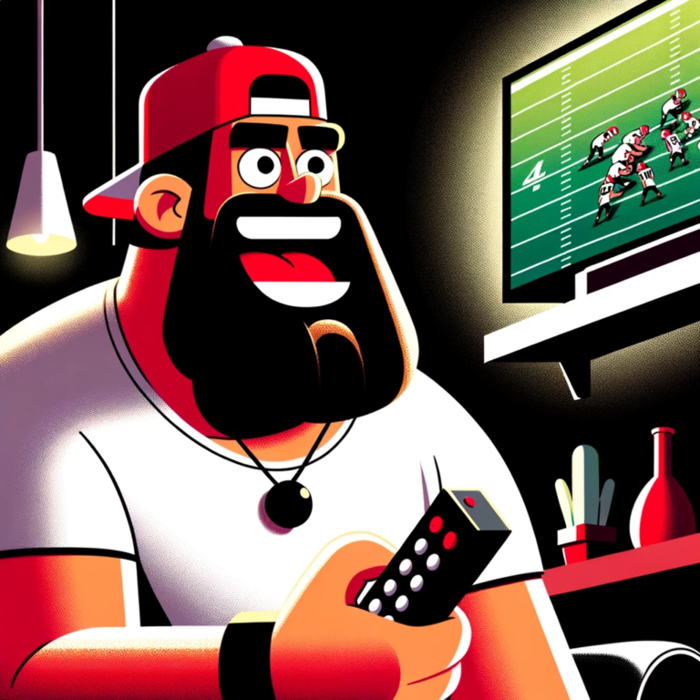 guy watching sports